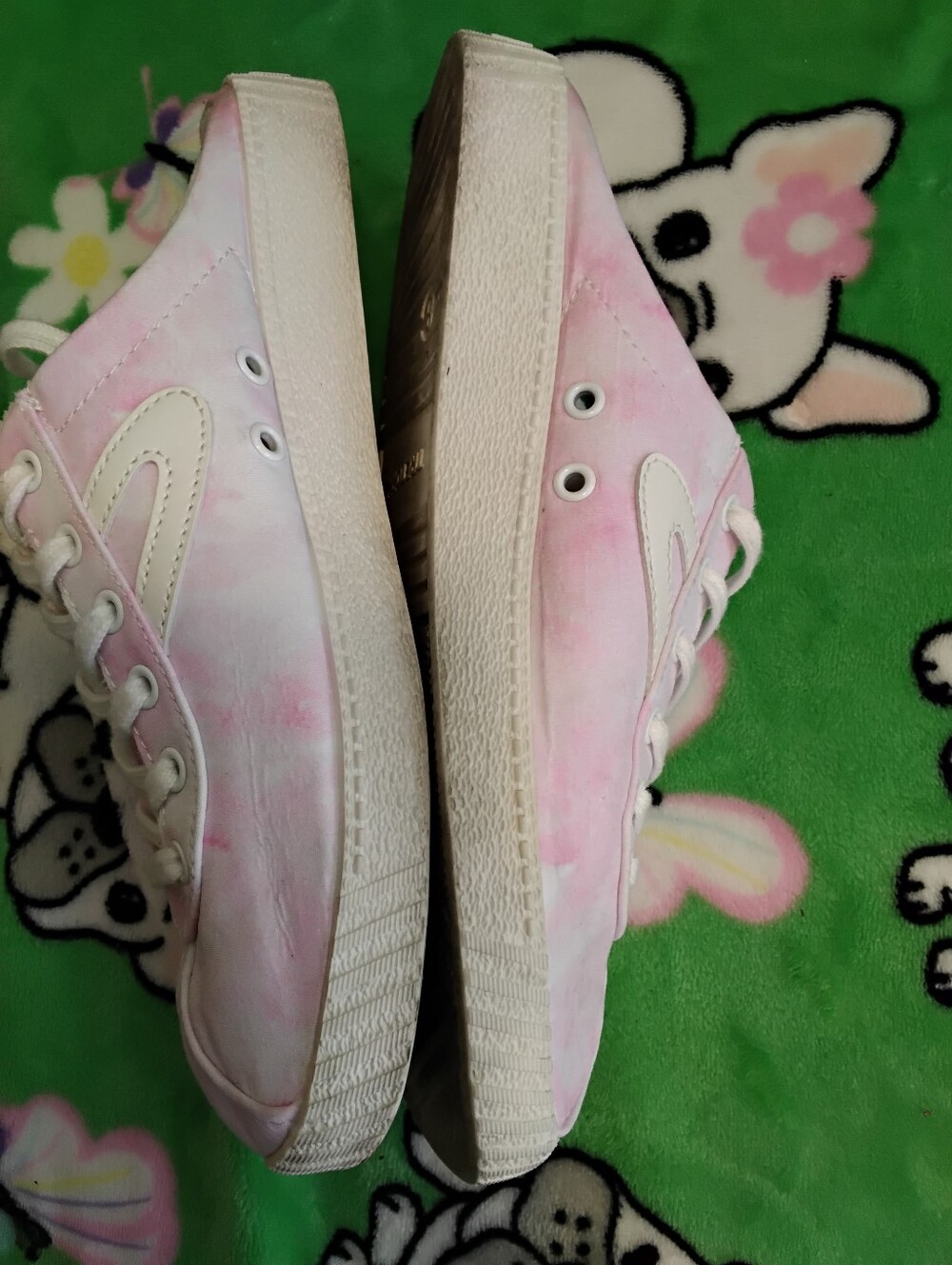 Tretorn Slip On Sneakers Mules Cadual Fabric Shoes Tie Dye Pink Womens Size 8